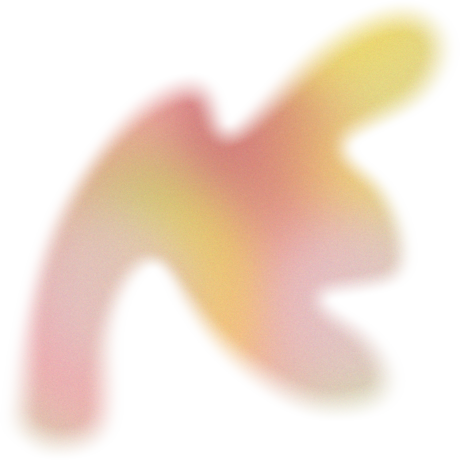 Glowy Gradient Abstract Brush Stroke Blob